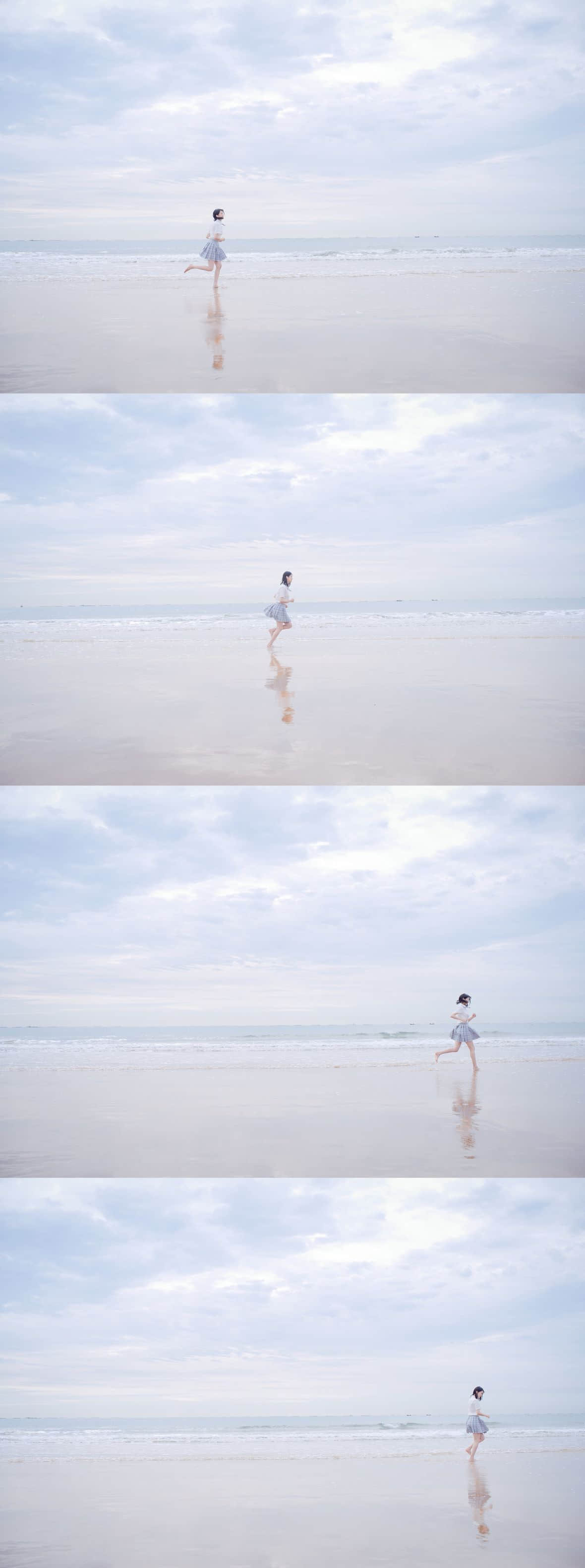 周叽是可爱兔兔  海边JK